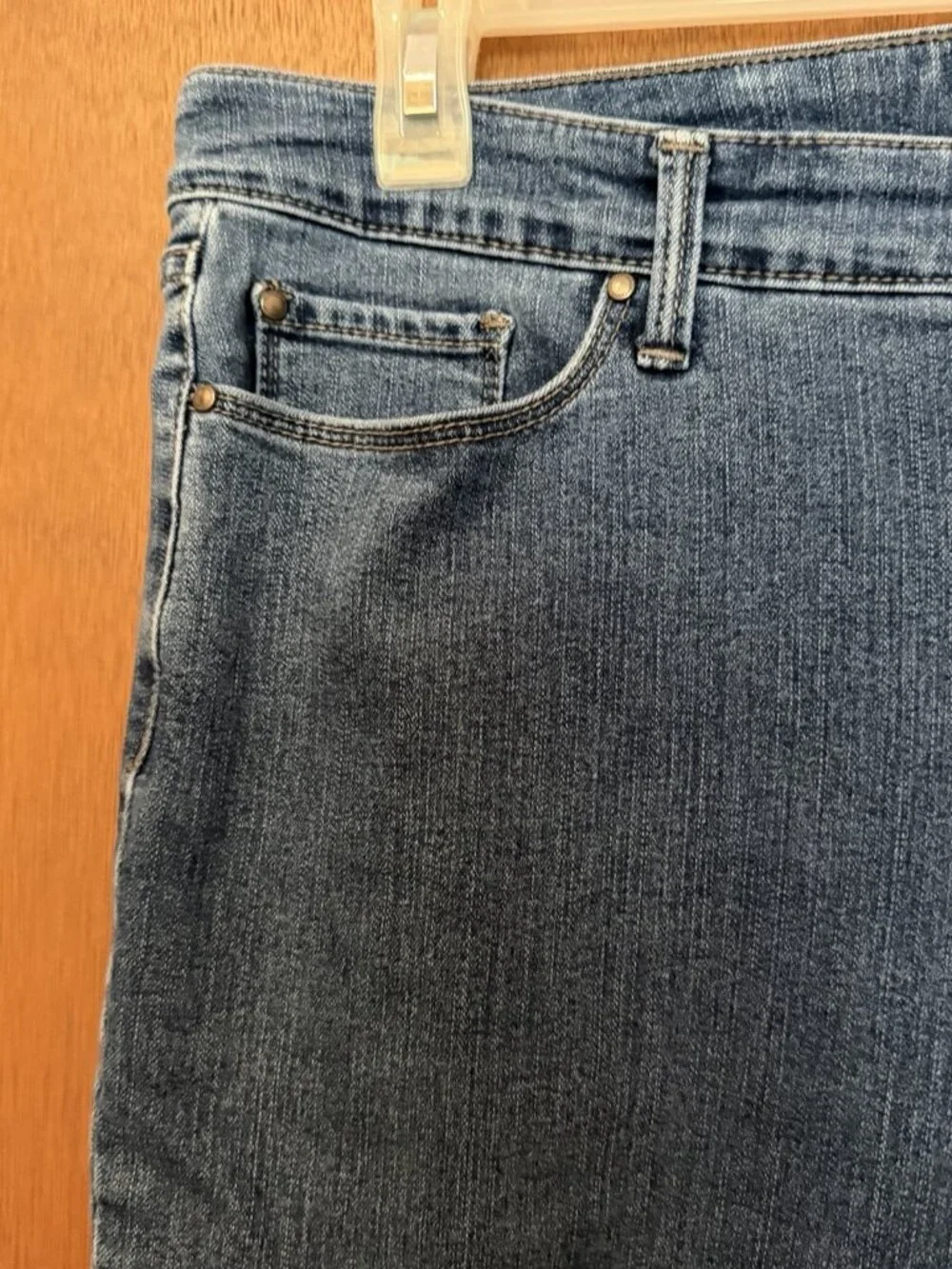 Charter Club Lexington Straight Leg Blue Size 14 Petite denim jeans soft prewash
